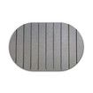 Light Gray 60*39cm Oval Diatomaceous Earth Drying Mat Foldable, Multifunctional Water Absorbent for Kitchen Countertops
