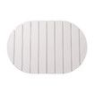 White 60*39cm Oval Diatomaceous Earth Drying Mat Foldable, Multifunctional Water Absorbent for Kitchen Countertops