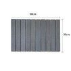 Dark Gray 60*39cm Foldable Diatomaceous Earth Drying Mat Multifunctional Absorbent for Kitchen Bathroom Countertops