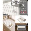 Dark Gray 60*39cm Foldable Diatomaceous Earth Drying Mat Multifunctional Absorbent for Kitchen Bathroom Countertops