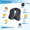 Memory Foam Seat Chair Cushion for Long Sitting,Non-Slip Memory Foam Firm Coccyx Pad for Relief Sciatica,Hip (Mixed Colors)