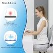 Memory Foam Seat Chair Cushion for Long Sitting,Non-Slip Memory Foam Firm Coccyx Pad for Relief Sciatica,Hip (Mixed Colors)