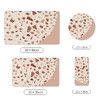 Pink 4 PCS Set PU Leather Diatom Mud Wash Pad Absorbent Sink Pad for Kitchen Bathroom Toothbrush Coaster