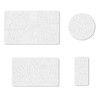 White 4 PCS Set PU Leather Diatom Mud Wash Pad Absorbent Sink Pad for Kitchen Bathroom Toothbrush Coaster