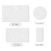White 4 PCS Set PU Leather Diatom Mud Wash Pad Absorbent Sink Pad for Kitchen Bathroom Toothbrush Coaster