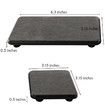 Dark Gray 4 PCS Diatomaceous Earth Set Absorbent Tray Soap Dish Hand Sanitizer Holder Plant Pot Drying Mat for Kitchen