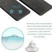 Dark Gray 4 PCS Diatomaceous Earth Set Absorbent Tray Soap Dish Hand Sanitizer Holder Plant Pot Drying Mat for Kitchen