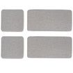 Light Gray 4 PCS Diatomaceous Earth Set Absorbent Tray Soap Dish Hand Sanitizer Holder Plant Pot Drying Mat for Kitchen