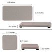 Light Gray 4 PCS Diatomaceous Earth Set Absorbent Tray Soap Dish Hand Sanitizer Holder Plant Pot Drying Mat for Kitchen