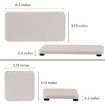 White 4 PCS Diatomaceous Earth Set Absorbent Tray Soap Dish Hand Sanitizer Holder Plant Pot Drying Mat for Kitchen