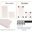 White 4 PCS Diatomaceous Earth Set Absorbent Tray Soap Dish Hand Sanitizer Holder Plant Pot Drying Mat for Kitchen