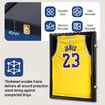 Jersey Shadow Box Frame Sports Memorabilia Display Case Wall Mounting Showcase Football Basketball Hockey Custom Shirt Framing Cabinet with Locks