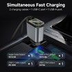 Starlight Car Charger USB C Car Charger Adapter with Projection in Car Roof,Type C Retractable Car Phone Charger Compatible with iPhone,Galaxy