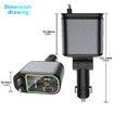 Starlight Car Charger USB C Car Charger Adapter with Projection in Car Roof,Type C Retractable Car Phone Charger Compatible with iPhone,Galaxy