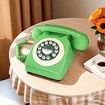 Corded Retro Phone,TelPal Vintage Old Phones,Classic 1930s Antique Landline Phones for Home & Office Decor,Novelty Hotel Telephone with Redial,Green