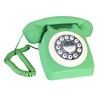 Corded Retro Phone,TelPal Vintage Old Phones,Classic 1930s Antique Landline Phones for Home & Office Decor,Novelty Hotel Telephone with Redial,Green