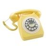 Corded Retro Phone,TelPal Vintage Old Phones,Classic 1930s Antique Landline Phones for Home & Office Decor,Novelty Hotel Telephone with Redial,Yellow
