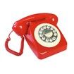 Corded Retro Phone,TelPal Vintage Old Phones,Classic 1930s Antique Landline Phones for Home & Office Decor,Novelty Hotel Telephone with Redial,Red