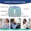 Large Memory Seat Cushion for Office Chair Pressure Relief Sciatica & Tailbone Relief Cushion Pillow for Back Support,Non-Slip Seat Cushions (Blue)