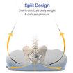 Large Memory Seat Cushion for Office Chair Pressure Relief Sciatica & Tailbone Relief Cushion Pillow for Back Support,Non-Slip Seat Cushions (Blue)