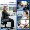 Large Memory Seat Cushion for Office Chair Pressure Relief Sciatica & Tailbone Relief Cushion Pillow for Back Support,Non-Slip Seat Cushions (Blue)