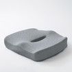 Large Memory Seat Cushion for Office Chair Pressure Relief Sciatica & Tailbone Relief Cushion Pillow for Back Support,Non-Slip Seat Cushions (Gray)