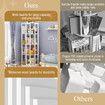 4 Tier Rotating Bookshelf Bookcase Storage Display Unit Vertical Corner Shelves Swivel Plant Flower Stand Heavy Duty Shelving Rack