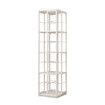 4 Tier Rotating Bookshelf Bookcase Storage Display Unit Vertical Corner Shelves Swivel Plant Flower Stand Heavy Duty Shelving Rack