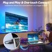 Wireless HDMI Transmitter and Receiver,Plug & Play Portable Wireless HDMI,4K Wireless HDMI Support 2.4/5.8Ghz 100Ft,for Laptop/Pc/TV Box/Camera/Projector