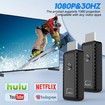 Wireless HDMI Transmitter and Receiver,Plug & Play Portable Wireless HDMI,4K Wireless HDMI Support 2.4/5.8Ghz 100Ft,for Laptop/Pc/TV Box/Camera/Projector