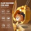 Bears Claw Machine for Kids, Mini Arcade Vending Machine with 20 Toys and 10 Twisted Eggs Refill Inside, Kids Claw Machine Prizes Dispenser