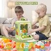 Dino Claw Machine, Mini Electronic Arcade Games Vending Machine, Crane Prize Machine with Music for Boys Girls Christmas Birthday Party Gift