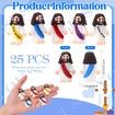 25 Pcs Little Jesus Figures Original Design Jesus Love You Mini Rubber Jesus Toys to Hide and Seek Religious Party Favors Sunday School Baptism Gifts