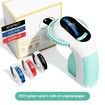 Green Embossing Label Maker Machine Handheld Vintage Labeler with 3 Rolls of Emboss Tapes for Home DIY Crafting