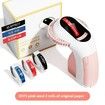 Pink Embossing Label Maker Machine Handheld Vintage Labeler with 3 Rolls of Emboss Tapes for Home DIY Crafting