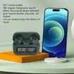Wireless Noise Cancelling Headphones with LED Power Display for Sports Game, Fitness, Running, Gaming (Green)