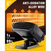 Car Heater Portable Car Heater,Portable Car Heater That Plugs into Cigarette Lighter for Car,12V 150W