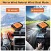 Portable Car Heater,12V 200W Fast Heating Defroster 2 in 1 Automobile Windshield Fast Heaters Car Heater That Plugs into Cigarette Lighter (Orange)