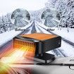Portable Car Heater,12V 200W Fast Heating Defroster 2 in 1 Automobile Windshield Fast Heaters Car Heater That Plugs into Cigarette Lighter (Orange)
