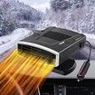 12V Car Heater,2 in 1 Fast Heating Defrost Defogger 360 Degree Rotatable Handheld Car Windscreen Defogger Window Defroster (Black Silver)