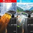 12V Car Heater,2 in 1 Fast Heating Defrost Defogger 360 Degree Rotatable Handheld Car Windscreen Defogger Window Defroster (Black Silver)