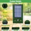 Solar Animal Repellent Basic I Repels Dogs, Cats, Mice, Rats and Wild Animals I Animal Repeller with White and Red LED Flash Light