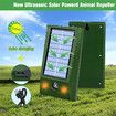 Solar Animal Repellent Basic I Repels Dogs, Cats, Mice, Rats and Wild Animals I Animal Repeller with White and Red LED Flash Light