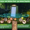 Solar Animal Repellent Basic I Repels Dogs, Cats, Mice, Rats and Wild Animals I Animal Repeller with White and Red LED Flash Light