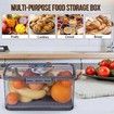 Grey 11CM Airtight Bread Box for Kitchen Counter Bread Keeper with Lid Storage Container for Homemade Bread Toast Cookies Fruits Vegetables