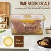 Yellow 11CM Airtight Bread Box for Kitchen Counter Bread Keeper with Lid Storage Container for Homemade Bread Toast Cookies Fruits Vegetables