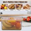 Yellow 11CM Airtight Bread Box for Kitchen Counter Bread Keeper with Lid Storage Container for Homemade Bread Toast Cookies Fruits Vegetables