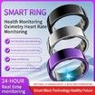 Smart Ring Fitness Tracker, Sleep Tracking Wearable, Accurate Monitoring of Pedometer Temperature Gest Waterproof for Men & Women for iOS Android(#11)