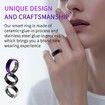 Smart Ring Fitness Tracker, Sleep Tracking Wearable, Accurate Monitoring of Pedometer Temperature Gest Waterproof for Men & Women for iOS Android(#11)