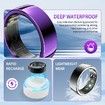 Smart Ring Fitness Tracker, Sleep Tracking Wearable, Accurate Monitoring of Pedometer Temperature Gest Waterproof for Men & Women for iOS Android(#11)